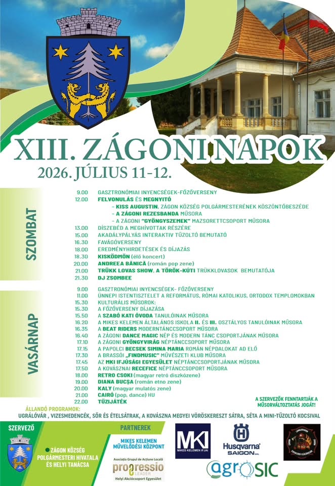 Împreună pentru comunitate: GAL Progressio la Zilele Zagonului / Együtt a közösségért: a GAL Progressio a Zágoni Napokon 2 magyar plakat